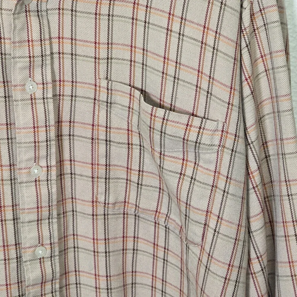 Alan Flusser XL Plaid Button Up Shirt Killer Klowns From Outer Space Graphic - Picture 6 of 9